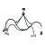 Dennis & Leen Gothic Iron Chandelier For Sale