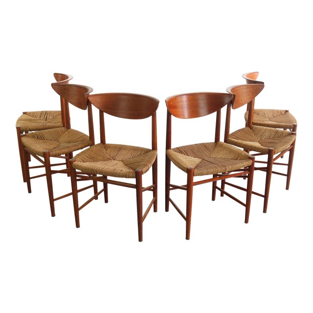 Peter Hvidt And Orla Möllgaard Nielsen Denmark Dining Chairs - Set of 6 For Sale