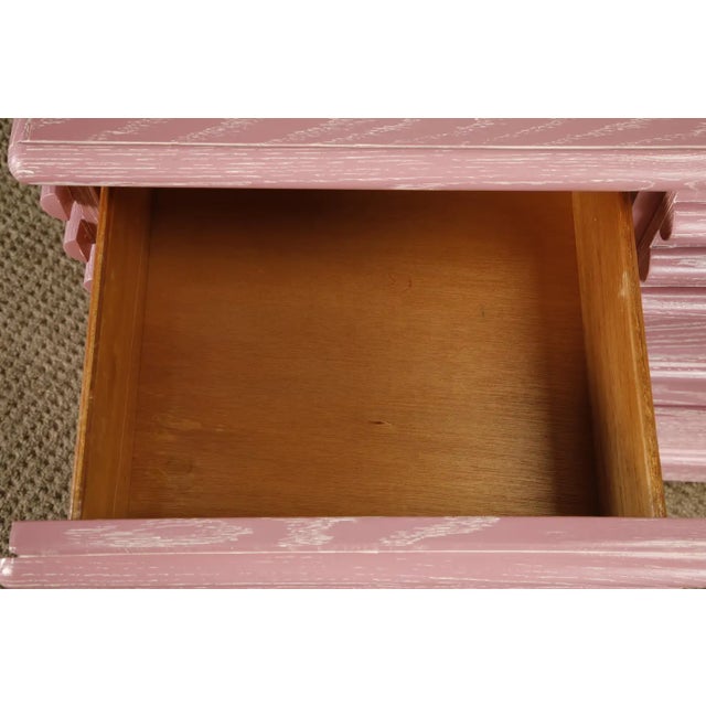Postmodern Cerused Pink Dresser in the Style of Jay Spectre for Century, 1980s For Sale - Image 12 of 18