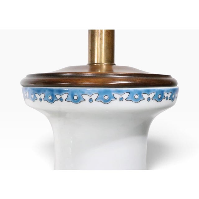 Mid 20th Century Chinese Style Ceramic Lamps by Frederick Cooper - Pair For Sale - Image 17 of 18