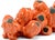 Add a burst of color to your coastal decor with our orange glazed porcelain barnacles. This nature inspired accent if...