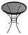 Mid-Century Atomic Mesh Salterini Style Boho Chic Outdoor Drinks Table, Newly Painted For Sale