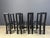 Black Italian Regia Dining Chairs by Antonello Mosca for Ycami, 1980s, Set of 8 For Sale - Image 8 of 13