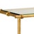 Antique gold leaf iron with clear beveled glass top