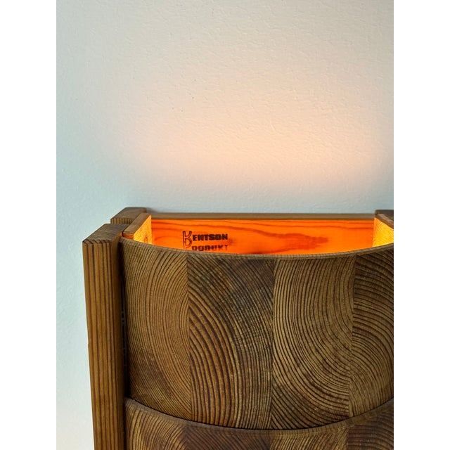 Brown Vintage Pine Wall Light, Sweden, 1970 For Sale - Image 8 of 11