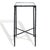 Metal Isabellina Metal Accent Table in Black with Glass Top For Sale - Image 7 of 8