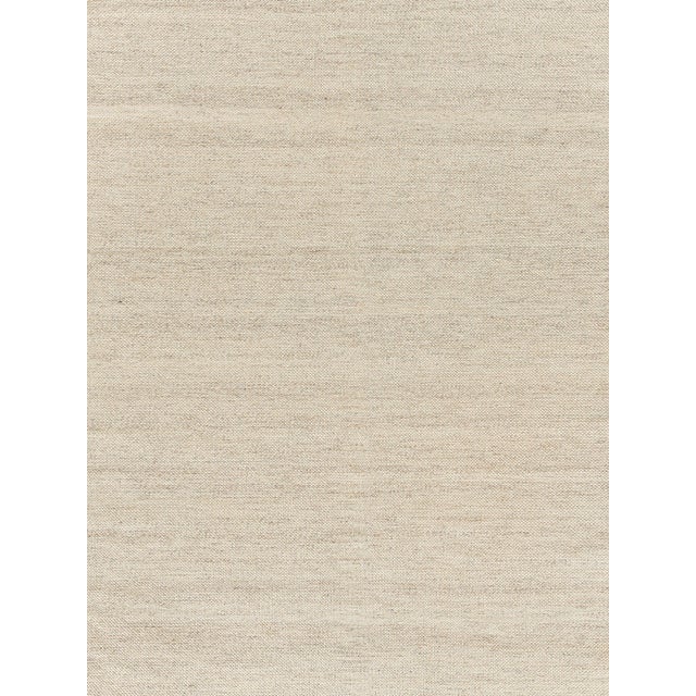 Textile Exquisite Rugs Tweed Flatweave Handmade PET Yarn Beige Rug-8'X10' For Sale - Image 7 of 7