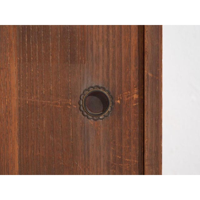 Brown Low Antique Japanese Tansu Cabinet For Sale - Image 8 of 13