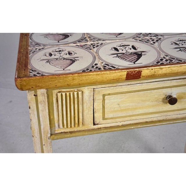 Early 19th Century Faience Console Table, 1810 For Sale - Image 5 of 9