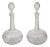Antique Pair of Crystal Decanters For Sale