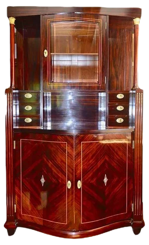 Viennese Art Nouveau Showcase Cabinet