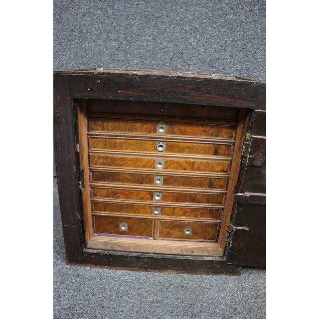 Victorian Carriage Jeweler's Strong Box Safe For Sale - Image 10 of 16