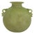 Italian Green Murano Scavo Glass Vase attributed to Seguso Vetri d'Arte, 1970s For Sale