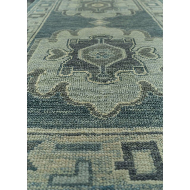 Turkish Turkish Oushak Rug 2'10" x 8'4" #19088 For Sale - Image 3 of 8