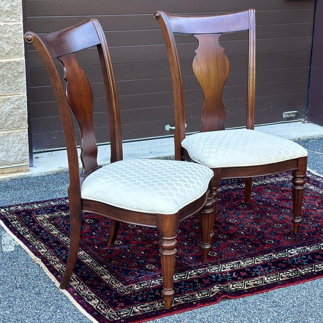 Pennsylvania House Cherry Cortland Manor Dining Side Chairs - a Pair For Sale - Image 9 of 12