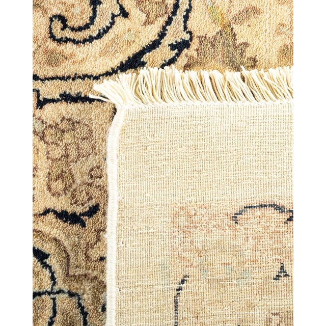2000 - 2009 Mogul, One-of-a-Kind Hand-Knotted Area Rug in Ivory, 8' 2" x 10' 3" For Sale - Image 5 of 8