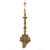 Large Spanish Baroque Giltwood and Marble Torchiere Two-Light Floor Lamp For Sale - Image 4 of 17