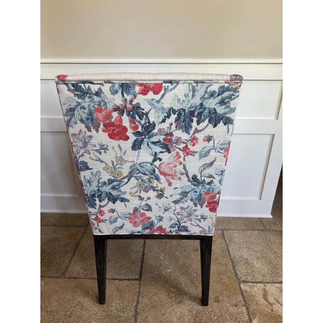 2020s Restoration Hardware 2 Leigh Dining Armhairs - Reupholstered Americana For Sale - Image 5 of 10