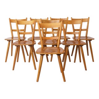 Vintage Tübingen Dining Chairs, 1970s, Set of 8 For Sale