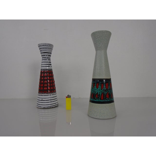 Ceramic Vases by Heinz Siery for Scheurich, 1950s, Set of 2 For Sale - Image 3 of 14