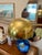 1970s Vintage Space Age Arc Lamp in Gold, Circa 1970s. Sleek, Sculptural. In Style of Robert Sonneman For Sale - Image 5 of 10
