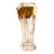 Faceted Moser Vase With Gold Frieze For Sale