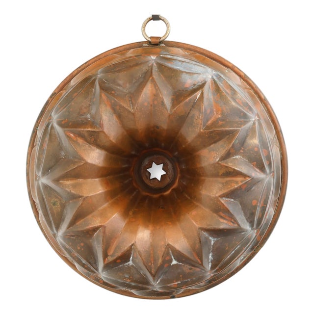 Vintage German Copper Cake and Jelly Mold For Sale