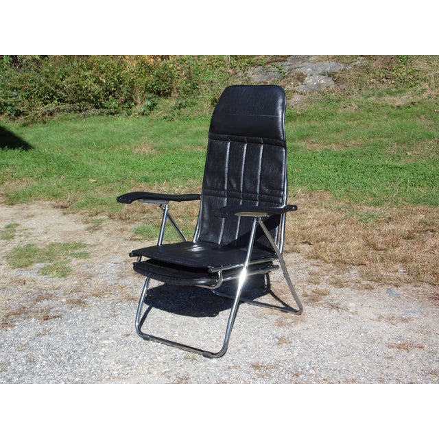 Vintage Mid Century Modern Maule Marga Reclining Airstream Camper Chair