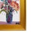 Impressionist Bouquet, of Flowers in Vase Oil Painting W/ Antiqued Gold Wood Frame For Sale - Image 4 of 7