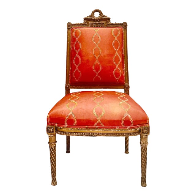 Early 19th Century Antique French Side Chair For Sale