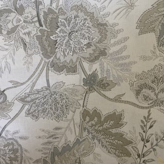 Schumacher Sandoway Vine Color Linen Fabric 1 3/8 Yards For Sale