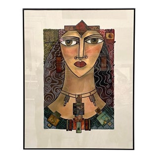 Contemporary Golden Golda made by Massachusetts artist, L Fahn R. For Sale