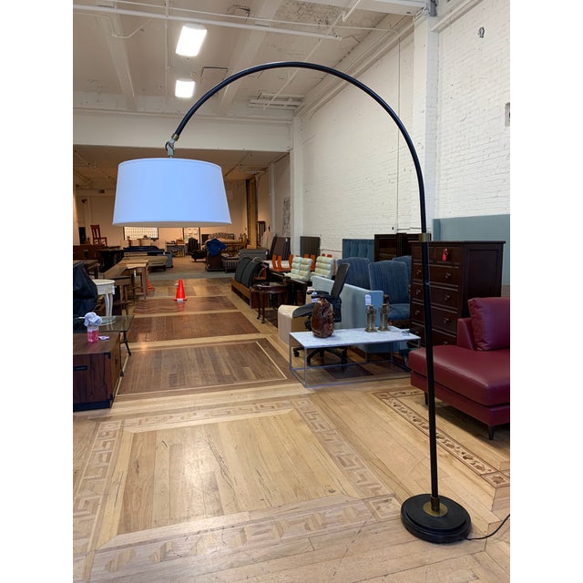 Pottery Barn Winslow Arc Floor Lamp With Shade Chairish