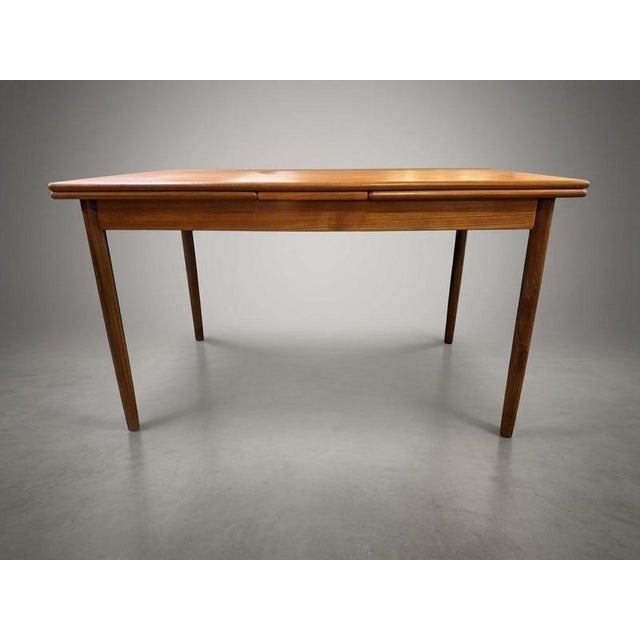 Mid-Century Danish Teak Extending Dining Table, 1960s For Sale - Image 4 of 8