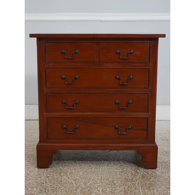 Age: Approx: 15 Years Old Details: Finish no.125 Antiquities Collection Mahogany Bracket Feet Dovetailed Drawer...