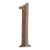 Reclaimed Cast Bronze 1 House Number For Sale