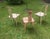 Art Nouveau Bistro Garden Chairs from Tolix, Set of 3 For Sale - Image 10 of 11