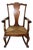Antique Queen Anne Style Rocking Chair For Sale