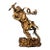 Late 20th Century Gilt Bronze Figure of Kui Xing Standing on a Dragon-Turtle For Sale