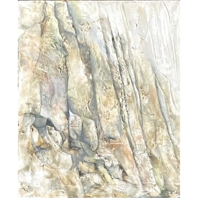 Vintage Midcentury Abstract Original Oil Painting For Sale - Image 11 of 12