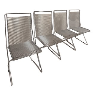 Cross-Swinger Chair by Till Behrens for Schlubach, 1980s, Set of 4 For Sale