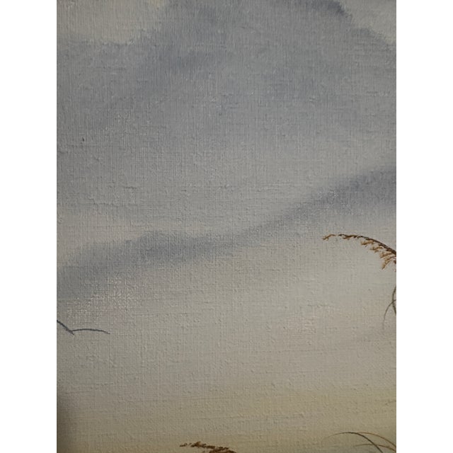 1970s Vintage Seascape Painting on Canvas For Sale - Image 5 of 10