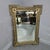 An super quality green and parcel gilded French rectangular mirror with bevelled mirror plate, can be hung landscape or...