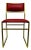 1970s Mid-Century Burgundy Dining Chair, 1970s For Sale - Image 5 of 6