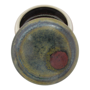 Wally Schwab Pacific Nw Studio Art Pottery Stoneware Round Box or Jar With Lid