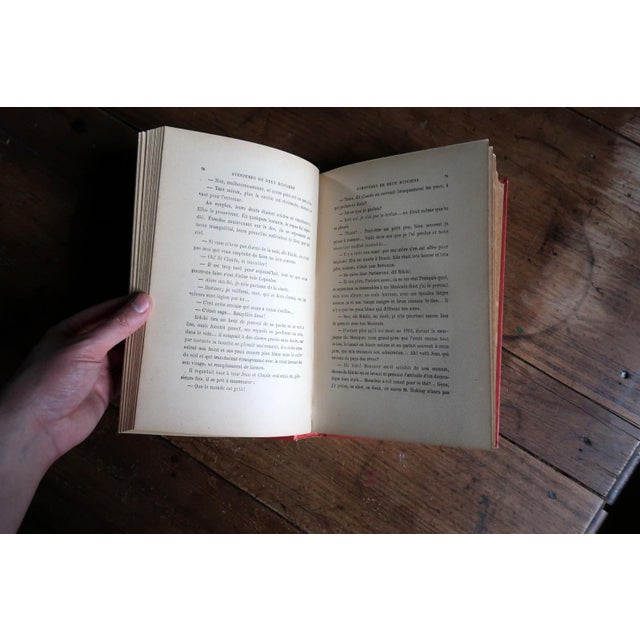 1920s Antique French Book "Aventures De Deux Écoliers" by Paul Cerville, 1925 – Art Deco – School Prize For Sale - Image 5 of 11