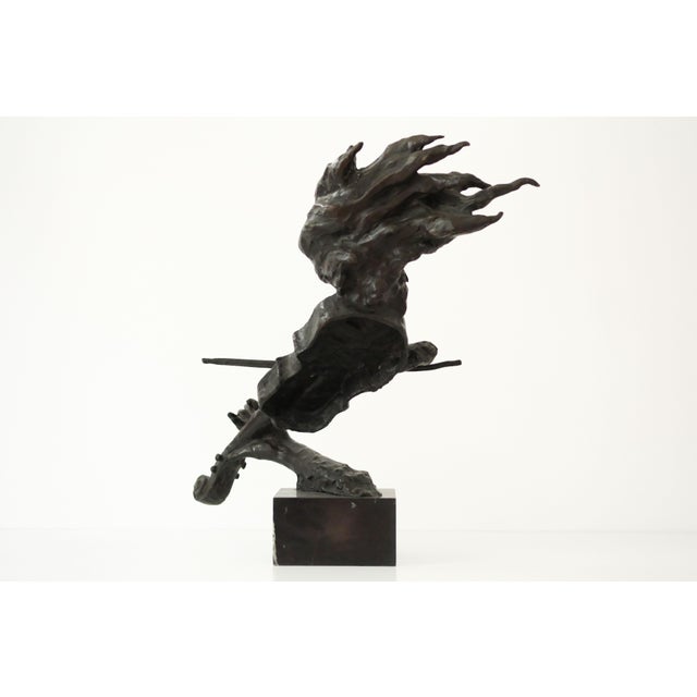 Salvador Dali, Black Violinist Sculpture, 1970s, Bronze For Sale - Image 11 of 14