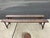 Incredible pair of English rustic antique very long hand crafted oak block benches. One is slightly smaller at 86. 25 L 13...