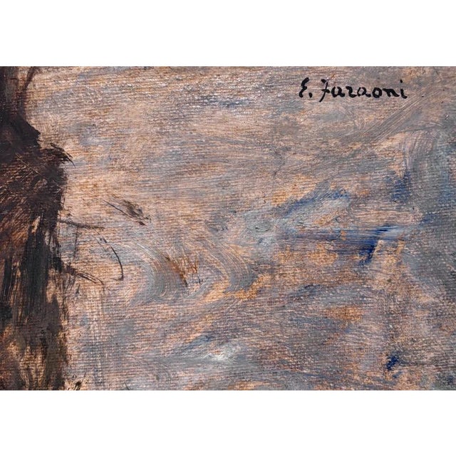 Enzo Faraoni, Still Life with Flowers, 1981, Oil on Plywood, Framed For Sale - Image 10 of 13