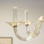 Champagne Colored Six-Light Murano Chandelier For Sale - Image 9 of 13